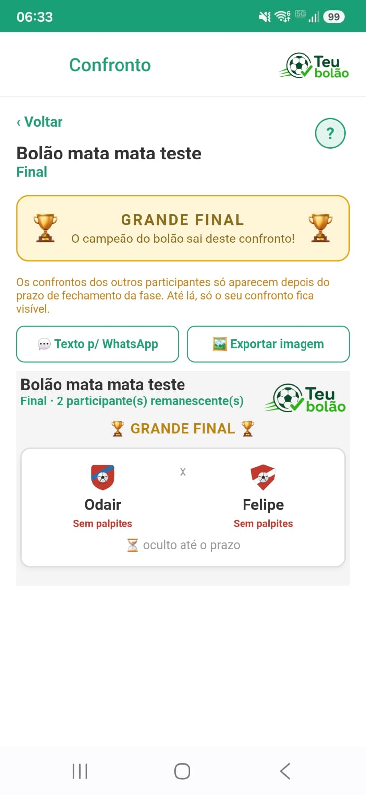 Grande final do mata-mata